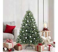 Vidaxl Artificial Christmas Tree With 150 Leds Green 150 Cm Pe And Pvc