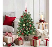 Vidaxl Artificial Christmas Tree With 150 Leds Green 95 Cm Pe And Pvc