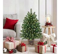 Vidaxl Artificial Christmas Tree With 150 Leds Green 95 Cm Pe And Pvc