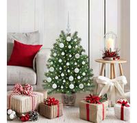 Vidaxl Artificial Christmas Tree With 150 Leds Green 95 Cm Pe And Pvc