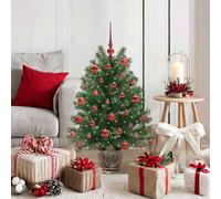 Vidaxl Artificial Christmas Tree With 150 Leds Green 95 Cm Pe And Pvc