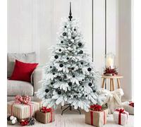 Vidaxl Artificial Christmas Tree With 150 Leds White 150 Cm Pe And Pvc