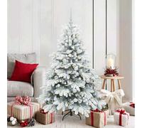 Vidaxl Artificial Christmas Tree With 150 Leds White 150 Cm Pe And Pvc