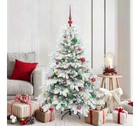 Vidaxl Artificial Christmas Tree With 150 Leds White 150 Cm Pe And Pvc