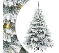 Vidaxl Artificial Christmas Tree With 150 Leds White 150 Cm Pe And Pvc