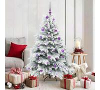 Vidaxl Artificial Christmas Tree With 150 Leds White 150 Cm Pe And Pvc