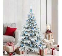 Vidaxl Artificial Christmas Tree With 150 Leds White 150 Cm Pe And Pvc