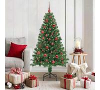 Vidaxl Artificial Christmas Tree With 150 Leds With Stand Green 150 Cm