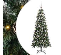 Vidaxl Artificial Christmas Tree With 150 Leds With Stand Green 150 Cm