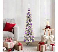 Vidaxl Artificial Christmas Tree With 150 Leds With Stand White 120 Cm