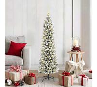 Vidaxl Artificial Christmas Tree With 150 Leds With Stand White 150 Cm