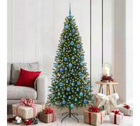 Vidaxl Artificial Christmas Tree With 300 Leds Green 180 Cm Pe And Pvc