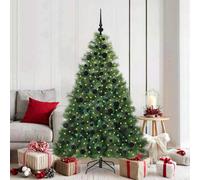 Vidaxl Artificial Christmas Tree With 300 Leds Green 180 Cm Pe And Pvc