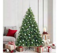 Vidaxl Artificial Christmas Tree With 300 Leds Green 180 Cm Pe And Pvc