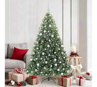Vidaxl Artificial Christmas Tree With 300 Leds Green 180 Cm Pe And Pvc