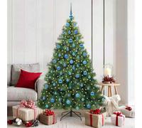 Vidaxl Artificial Christmas Tree With 300 Leds Green 180 Cm Pe And Pvc