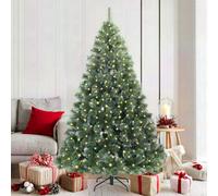 Vidaxl Artificial Christmas Tree With 300 Leds Green 180 Cm Pe And Pvc