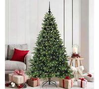 Vidaxl Artificial Christmas Tree With 300 Leds Green 180 Cm Pe And Pvc