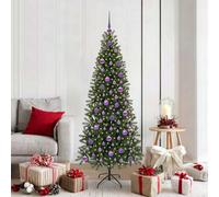 Vidaxl Artificial Christmas Tree With 300 Leds Green 180 Cm Pe And Pvc