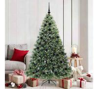 Vidaxl Artificial Christmas Tree With 300 Leds Green 180 Cm Pe And Pvc