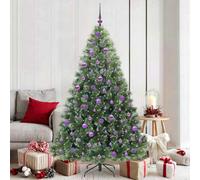 Vidaxl Artificial Christmas Tree With 300 Leds Green 180 Cm Pe And Pvc