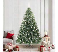 Vidaxl Artificial Christmas Tree With 300 Leds Green 210 Cm Pe And Pvc