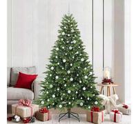 Vidaxl Artificial Christmas Tree With 300 Leds Green 210 Cm Pe And Pvc