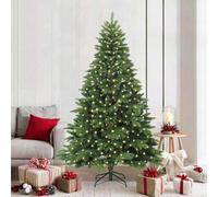 Vidaxl Artificial Christmas Tree With 300 Leds Green 210 Cm Pe And Pvc