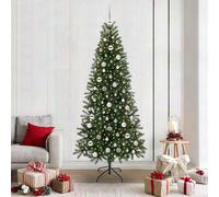 Vidaxl Artificial Christmas Tree With 300 Leds Green 210 Cm Pe And Pvc