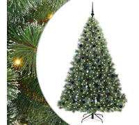Vidaxl Artificial Christmas Tree With 300 Leds Green 210 Cm Pe And Pvc