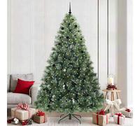 Vidaxl Artificial Christmas Tree With 300 Leds Green 240 Cm Pe And Pvc