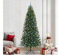 Vidaxl Artificial Christmas Tree With 300 Leds Green 240 Cm Pe And Pvc