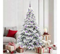 Vidaxl Artificial Christmas Tree With 300 Leds White 180 Cm Pe And Pvc