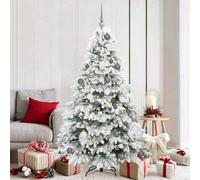 Vidaxl Artificial Christmas Tree With 300 Leds White 180 Cm Pe And Pvc