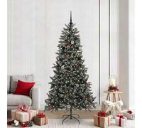 Vidaxl Artificial Christmas Tree With 300 Leds With Stand Green 210 Cm