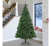 Vidaxl Artificial Christmas Tree With 300 Leds With Stand Green 240 Cm