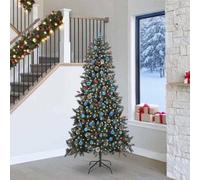 Vidaxl Artificial Christmas Tree With 300 Leds With Stand Green 240 Cm