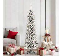 Vidaxl Artificial Christmas Tree With 300 Leds With Stand White 180 Cm