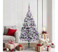 Vidaxl Artificial Christmas Tree With 300 Leds With Stand White 180 Cm