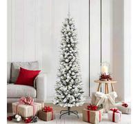 Vidaxl Artificial Christmas Tree With 300 Leds With Stand White 180 Cm