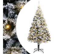 Vidaxl Artificial Christmas Tree With 300 Leds With Stand White 180 Cm