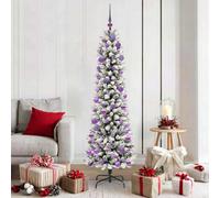 Vidaxl Artificial Christmas Tree With 300 Leds With Stand White 180 Cm