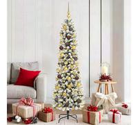 Vidaxl Artificial Christmas Tree With 300 Leds With Stand White 180 Cm