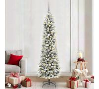 Vidaxl Artificial Christmas Tree With 300 Leds With Stand White 210 Cm