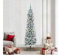 Vidaxl Artificial Christmas Tree With 300 Leds With Stand White 210 Cm