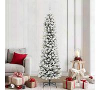 Vidaxl Artificial Christmas Tree With 300 Leds With Stand White 210 Cm