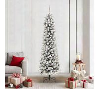 Vidaxl Artificial Christmas Tree With 300 Leds With Stand White 210 Cm