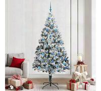 Vidaxl Artificial Christmas Tree With 300 Leds With Stand White 240 Cm