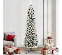 Vidaxl Artificial Christmas Tree With 300 Leds With Stand White 240 Cm