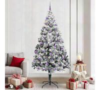Vidaxl Artificial Christmas Tree With 300 Leds With Stand White 240 Cm